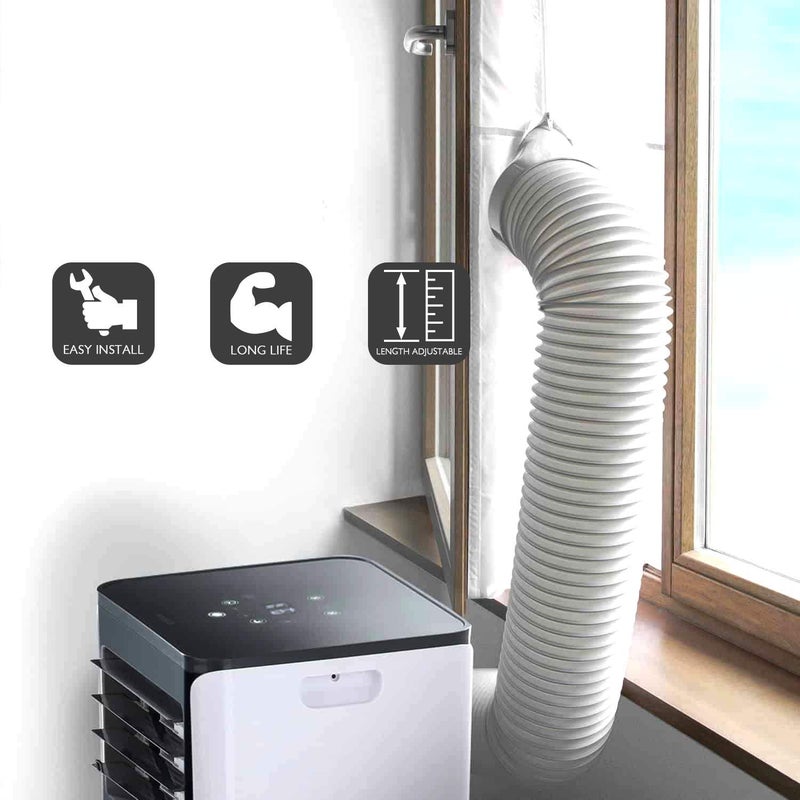 TURBRO Portable Air Conditioner Universal Exhaust Hose - 5.9 Inch Diameter, 78 Inch Length, Clockwise Thread - Image 5